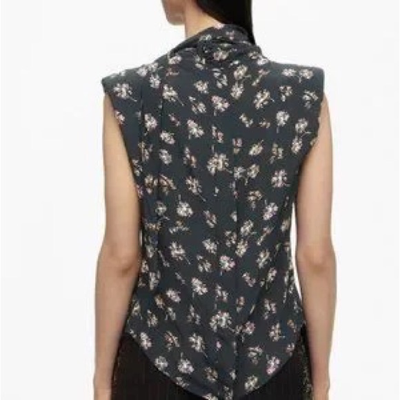 Zara Blouse sleeveless PRINTED SHIRT LIMITED EDITION - Picture 7 of 11